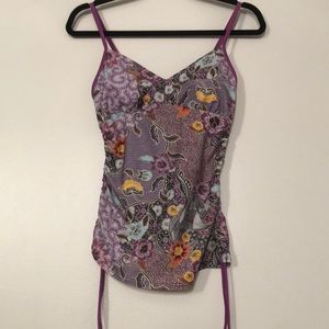 Brand-New Prana Floral Tankini Swim Top